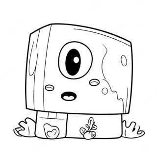 Cute Boxy Boo Character Coloring Page 99831-38549