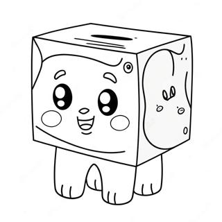 Cute Boxy Boo Character Coloring Page 99831-38550