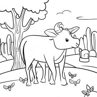 Peaceful Psalm 23 Coloring Page 99934 38631