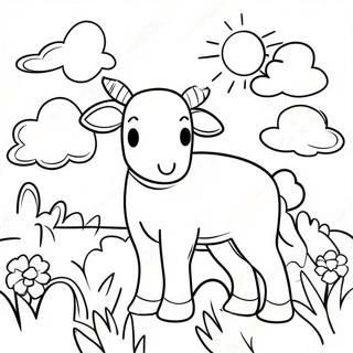 Colorful Psalm 23 Verse Coloring Page 99936 38637