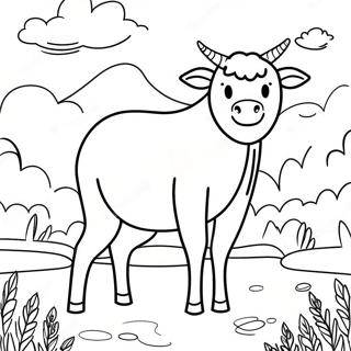 Colorful Psalm 23 Verse Coloring Page 99936 38638