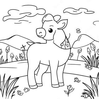 Joyful Psalm 23 Coloring Page 99937 38642