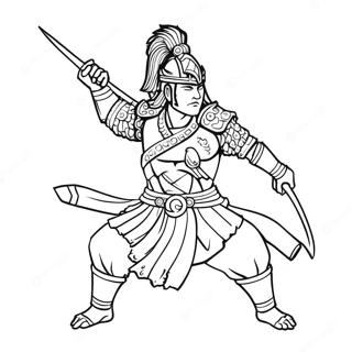 Giyu In Battle Pose Coloring Page 99960-38649