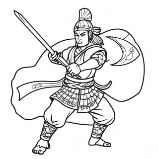 Giyu In Battle Pose Coloring Page 99960-38650